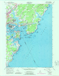 Kittery 1956 topographic map thumbnail