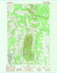 Mars Hill 1984 topographic map thumbnail