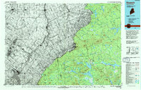 Megantic 1994 topographic map thumbnail