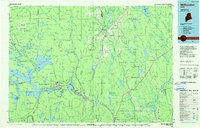 Millinocket 1985 topographic map preview