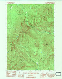 Old Speck Mountain 1984 topographic map thumbnail