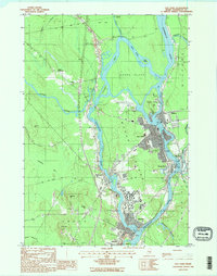 Old Town 1988 topographic map thumbnail