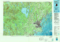 Portland topographic map thumbnail