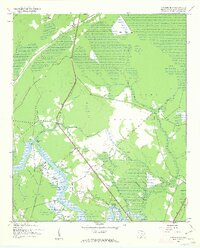Carvers Bay 1943 topographic map thumbnail