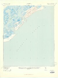 Capers Island 1943 topographic map thumbnail