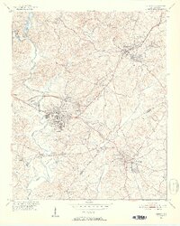 Clemson 1951 topographic map thumbnail