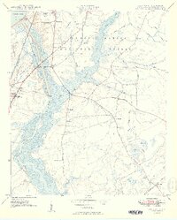 Cordesville 1949 topographic map thumbnail