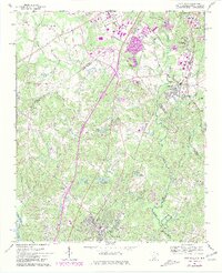 Fort Mill 1968 topographic map thumbnail