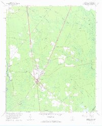 Hardeeville 1962 topographic map thumbnail