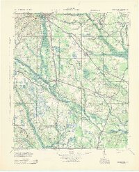 Orangeburg 1943 topographic map thumbnail