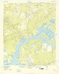 Wando 1943 topographic map thumbnail