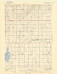 Crow Lake 1942 topographic map thumbnail