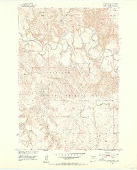Dupree NE 1951 topographic map thumbnail