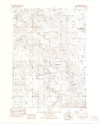 King Dam 1982 topographic map preview