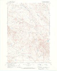 Mud Buttes NW 1965 topographic map thumbnail