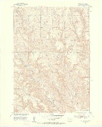 Murdo SW 1951 topographic map thumbnail