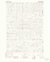Oelrichs NE 1982 topographic map thumbnail