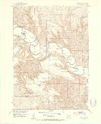 Okaton SW 1951 topographic map thumbnail