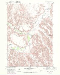 Red Shirt NE 1951 topographic map thumbnail
