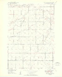 Ree Heights SE 1950 topographic map thumbnail