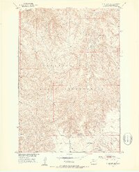 Ridgeview NE 1951 topographic map thumbnail