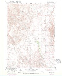 Rockyford 1951 topographic map thumbnail
