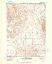 Rockyford 1951 topographic map thumbnail