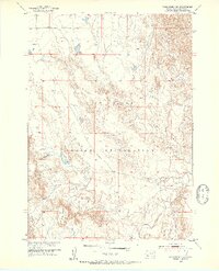 Rockyford NW 1951 topographic map thumbnail