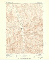 Rockyford SE 1951 topographic map thumbnail