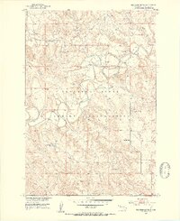 Thunder Butte 1951 topographic map thumbnail