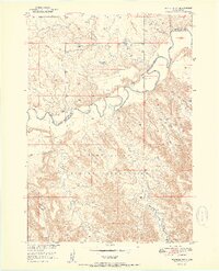 Wanblee NW 1951 topographic map thumbnail