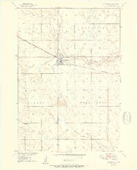 Wessington 1950 topographic map thumbnail