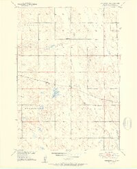 Wessington NE 1950 topographic map thumbnail