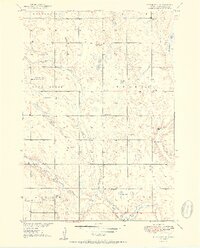 Wessington SE 1951 topographic map thumbnail