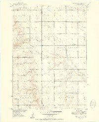 Wessington SW 1951 topographic map thumbnail