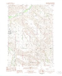 White River East 1982 topographic map thumbnail