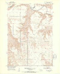 White River NE 1951 topographic map thumbnail