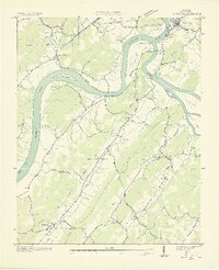 Bacon Gap 1936 topographic map thumbnail