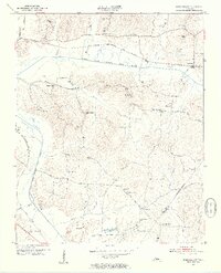 Beech Bluff 1953 topographic map thumbnail