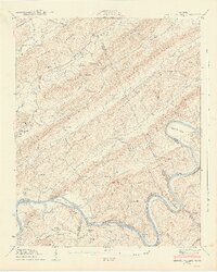 Bethel Valley 1941 topographic map thumbnail