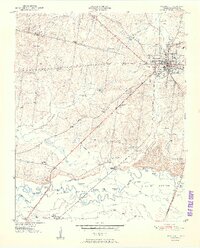 Brownsville 1951 topographic map thumbnail