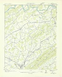 Bulls Gap 1935 topographic map thumbnail
