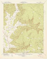 Burrow Cove 1947 topographic map thumbnail