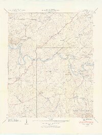 Cedar Creek 1939 topographic map thumbnail