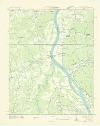 Centerville Landing 1936 topographic map thumbnail