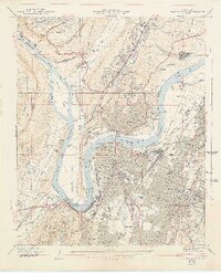 Chattanooga 1941 topographic map thumbnail