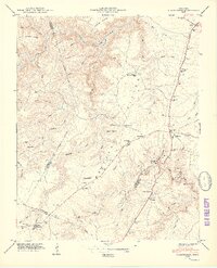 Clarkrange 1950 topographic map thumbnail
