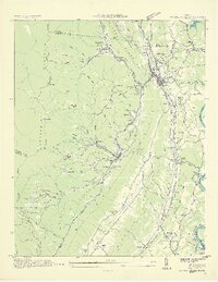 Coal Creek 1936 topographic map thumbnail