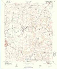 Cookeville East 1953 topographic map thumbnail