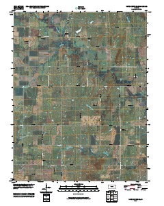 Yates Center SE 2010 topographic map thumbnail